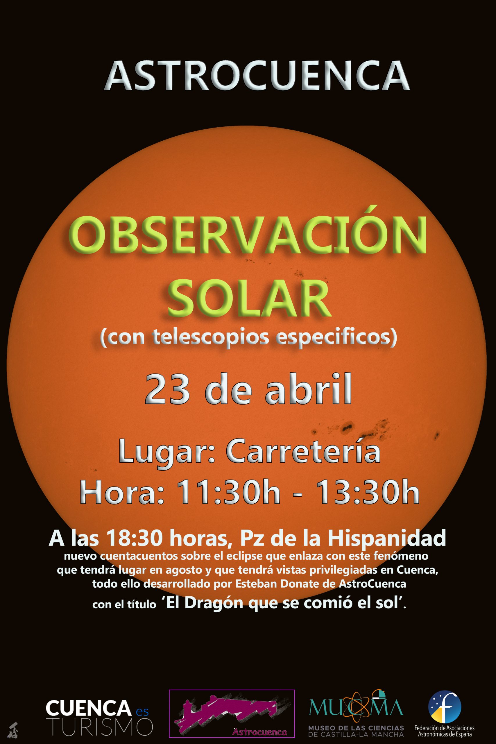 Observación Solar en Cuenca con AstroCuenca