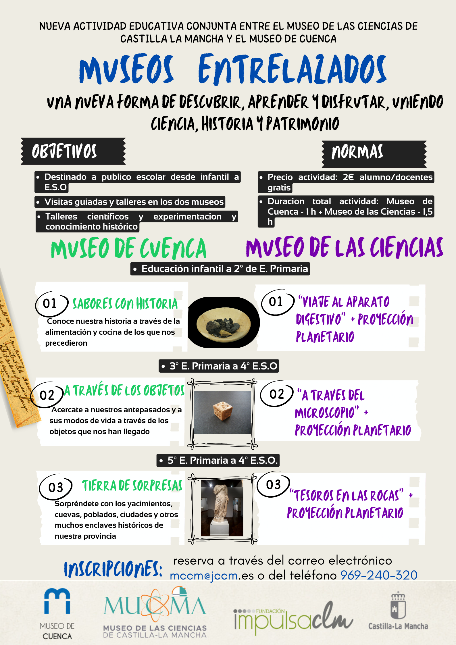 “Museos entrelazados”,  una nueva forma de descubrir, aprender y disfrutar, uniendo ciencia, historia y patrimonio